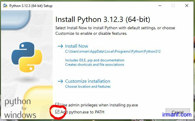 Install python 1