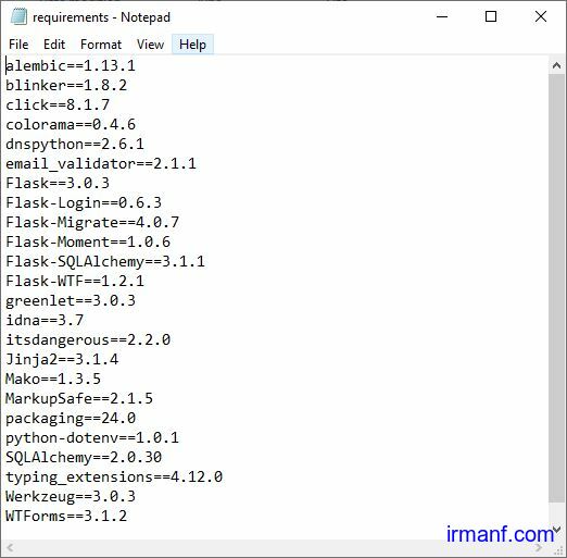 Menjalankan project python 3